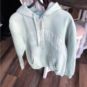 Mint Green Hoodie with Isle of Palm Embroidered Logo